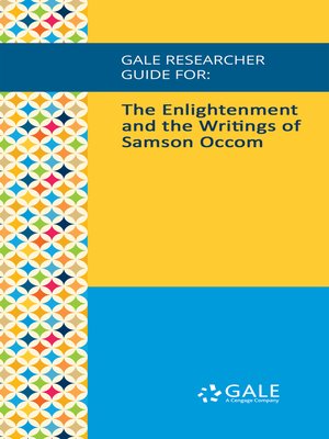 cover image of Gale Researcher Guide for: The Enlightenment and the Writings of Samson Occom